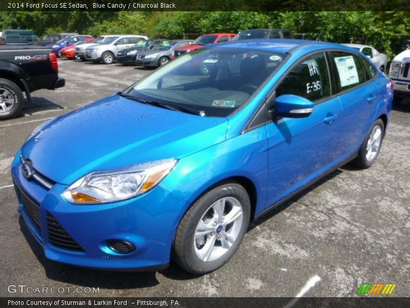 Blue Candy / Charcoal Black 2014 Ford Focus SE Sedan