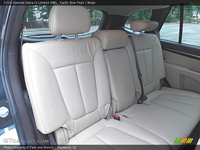 Pacific Blue Pearl / Beige 2010 Hyundai Santa Fe Limited 4WD