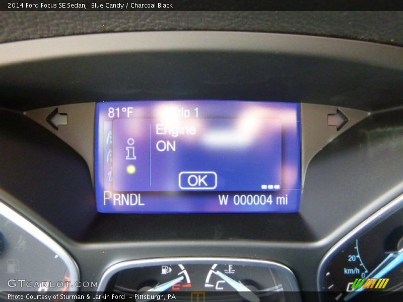 Blue Candy / Charcoal Black 2014 Ford Focus SE Sedan