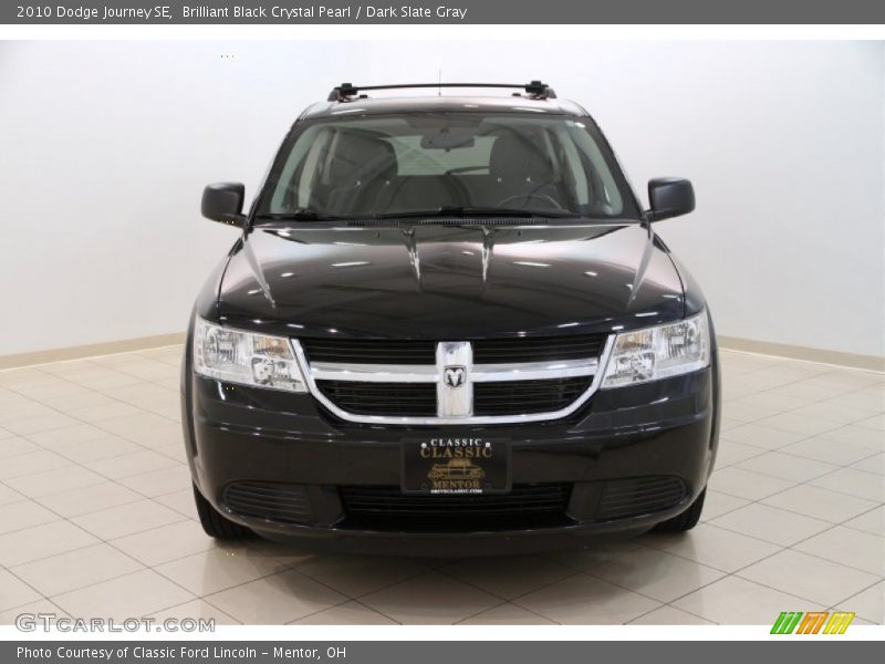 Brilliant Black Crystal Pearl / Dark Slate Gray 2010 Dodge Journey SE