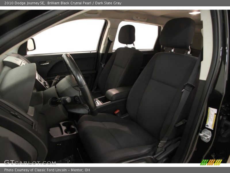 Brilliant Black Crystal Pearl / Dark Slate Gray 2010 Dodge Journey SE