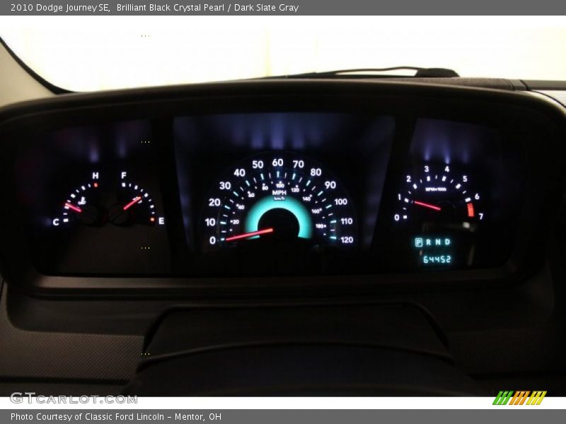 Brilliant Black Crystal Pearl / Dark Slate Gray 2010 Dodge Journey SE