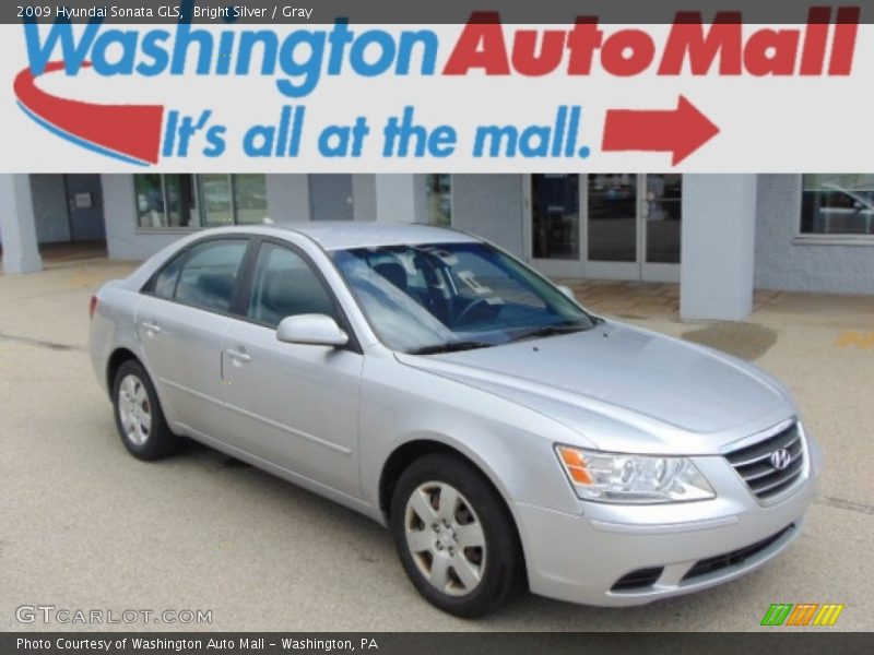 Bright Silver / Gray 2009 Hyundai Sonata GLS