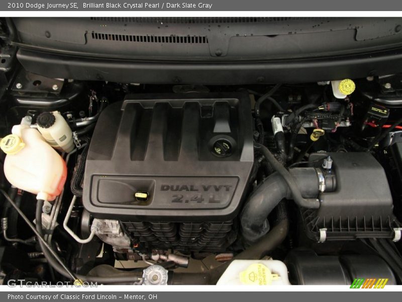 Brilliant Black Crystal Pearl / Dark Slate Gray 2010 Dodge Journey SE