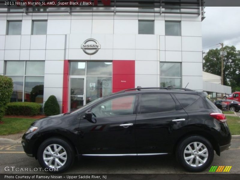 Super Black / Black 2011 Nissan Murano SL AWD