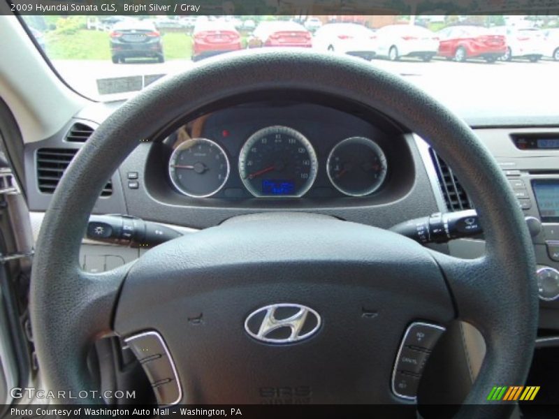 Bright Silver / Gray 2009 Hyundai Sonata GLS
