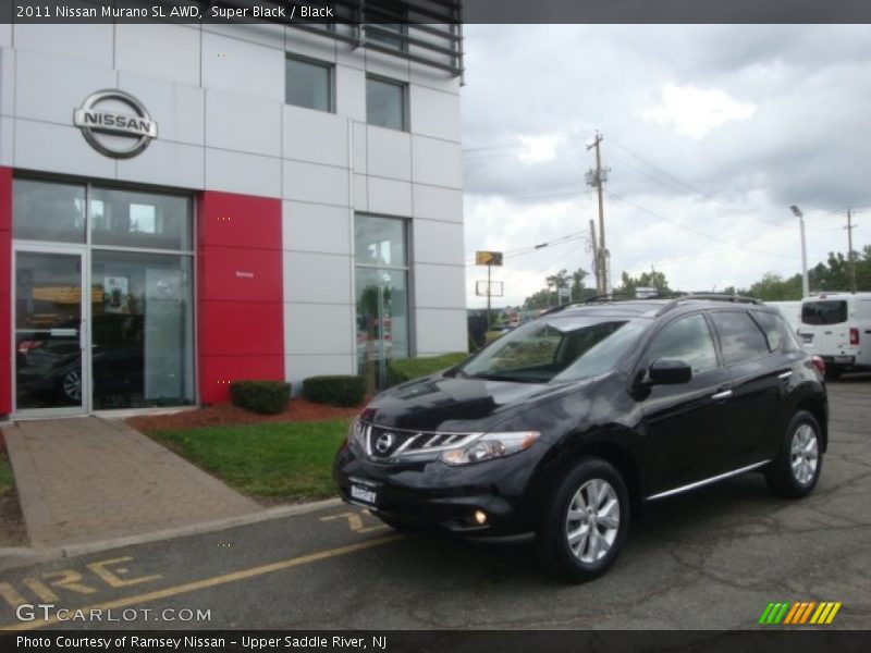 Super Black / Black 2011 Nissan Murano SL AWD