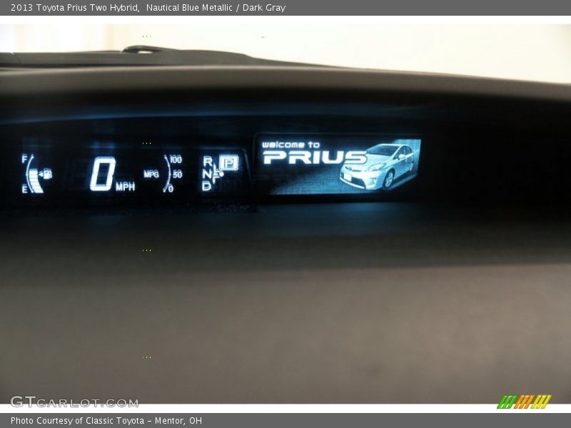 Nautical Blue Metallic / Dark Gray 2013 Toyota Prius Two Hybrid