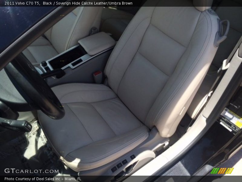 Black / Soverign Hide Calcite Leather/Umbra Brown 2011 Volvo C70 T5