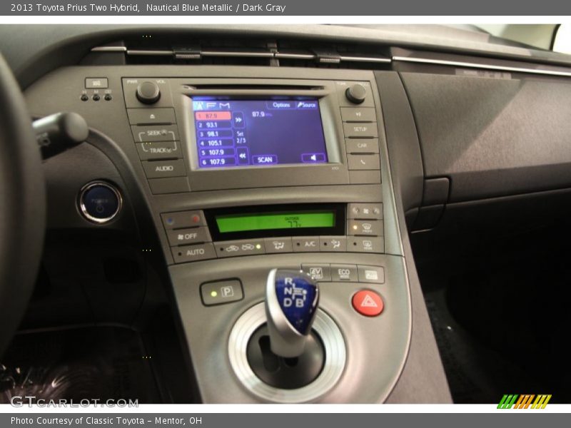 Nautical Blue Metallic / Dark Gray 2013 Toyota Prius Two Hybrid