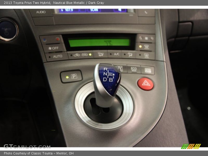 Nautical Blue Metallic / Dark Gray 2013 Toyota Prius Two Hybrid