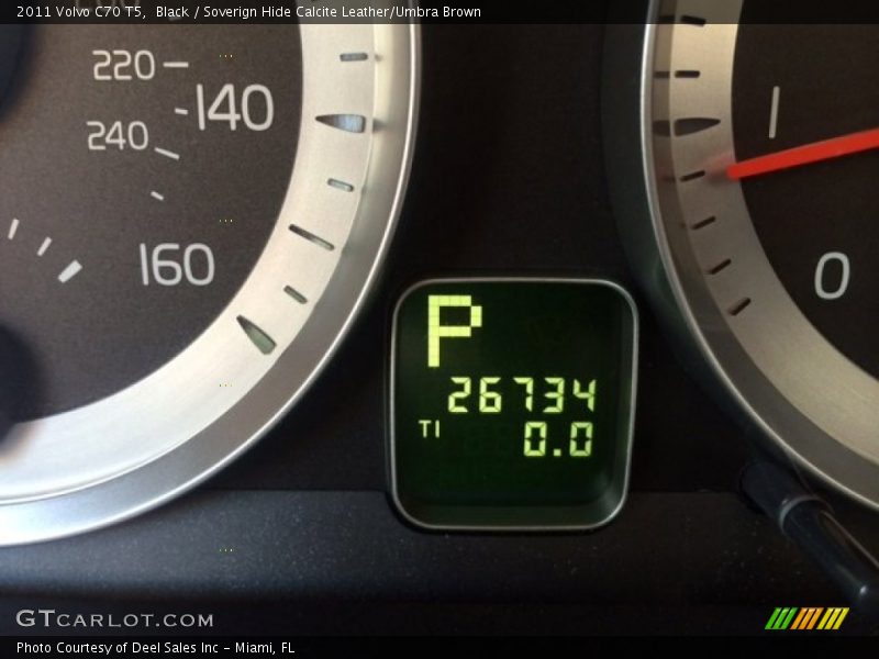Black / Soverign Hide Calcite Leather/Umbra Brown 2011 Volvo C70 T5