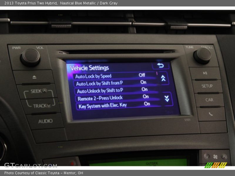 Nautical Blue Metallic / Dark Gray 2013 Toyota Prius Two Hybrid