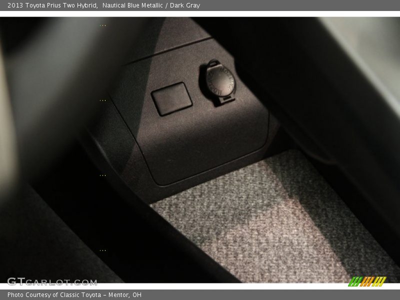 Nautical Blue Metallic / Dark Gray 2013 Toyota Prius Two Hybrid