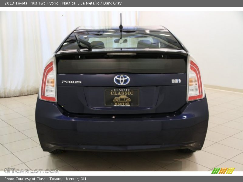 Nautical Blue Metallic / Dark Gray 2013 Toyota Prius Two Hybrid