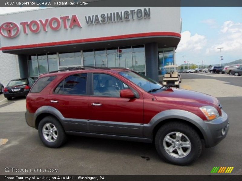 Radiant Red / Gray 2007 Kia Sorento EX 4WD