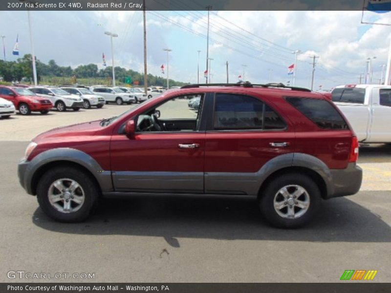 Radiant Red / Gray 2007 Kia Sorento EX 4WD