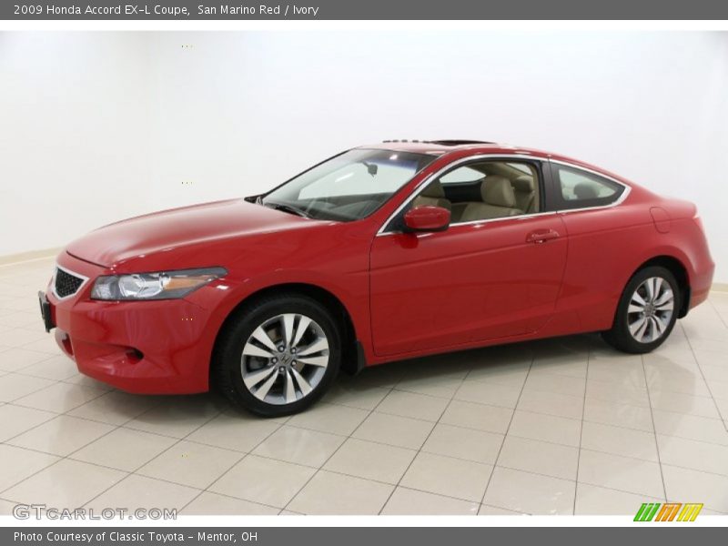 San Marino Red / Ivory 2009 Honda Accord EX-L Coupe