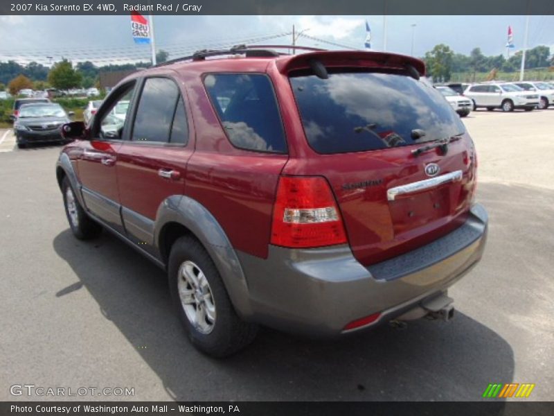 Radiant Red / Gray 2007 Kia Sorento EX 4WD