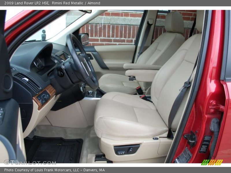 Front Seat of 2009 LR2 HSE