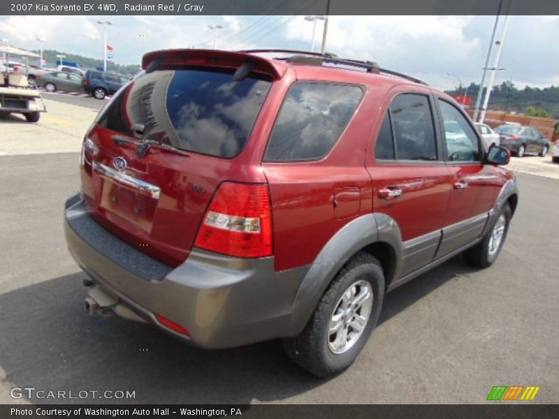 Radiant Red / Gray 2007 Kia Sorento EX 4WD