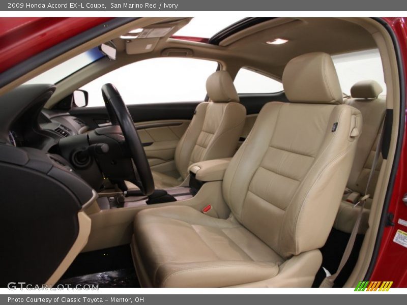 San Marino Red / Ivory 2009 Honda Accord EX-L Coupe