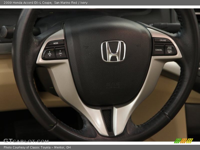 San Marino Red / Ivory 2009 Honda Accord EX-L Coupe