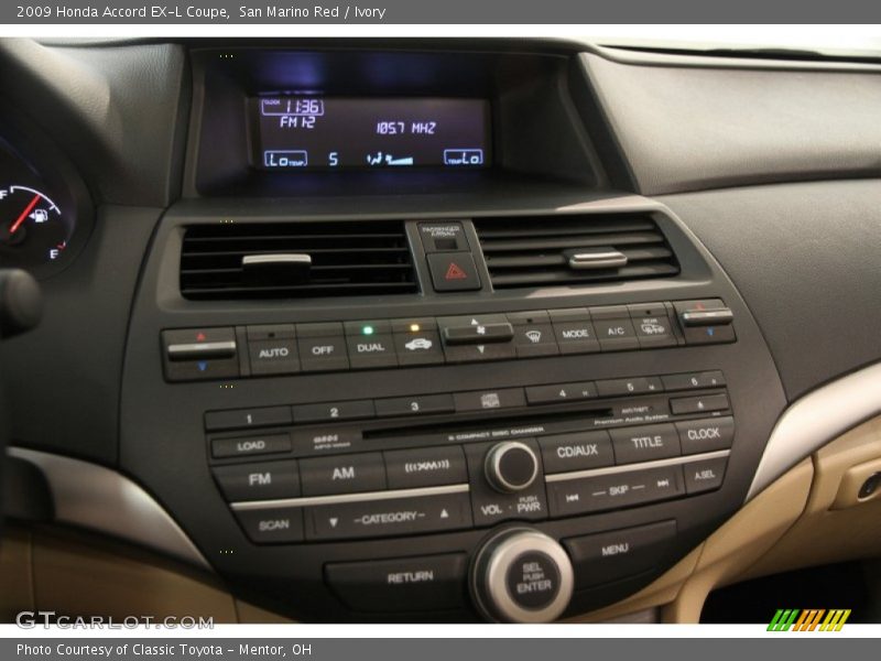 San Marino Red / Ivory 2009 Honda Accord EX-L Coupe