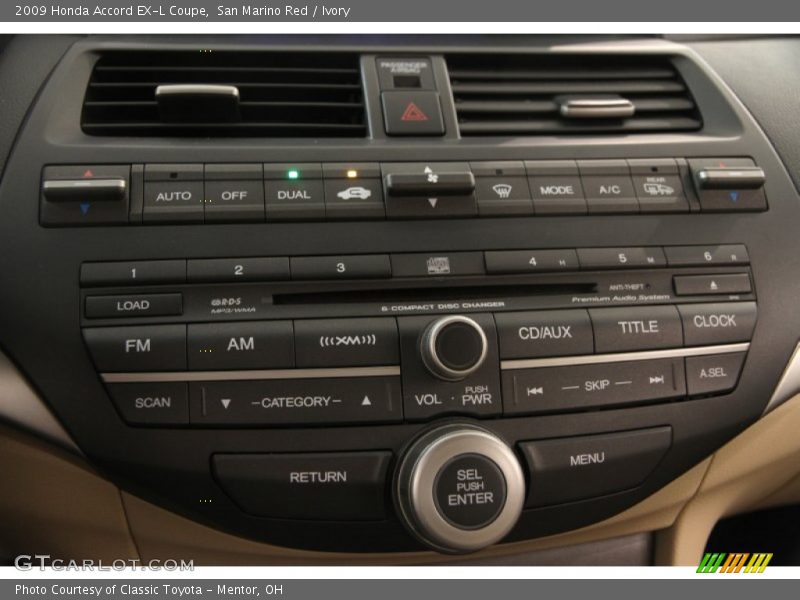 San Marino Red / Ivory 2009 Honda Accord EX-L Coupe