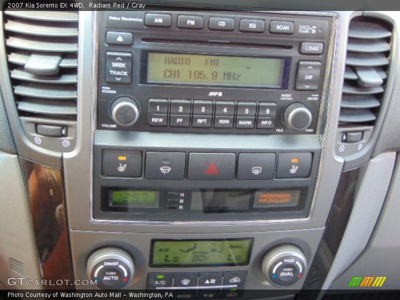 Radiant Red / Gray 2007 Kia Sorento EX 4WD