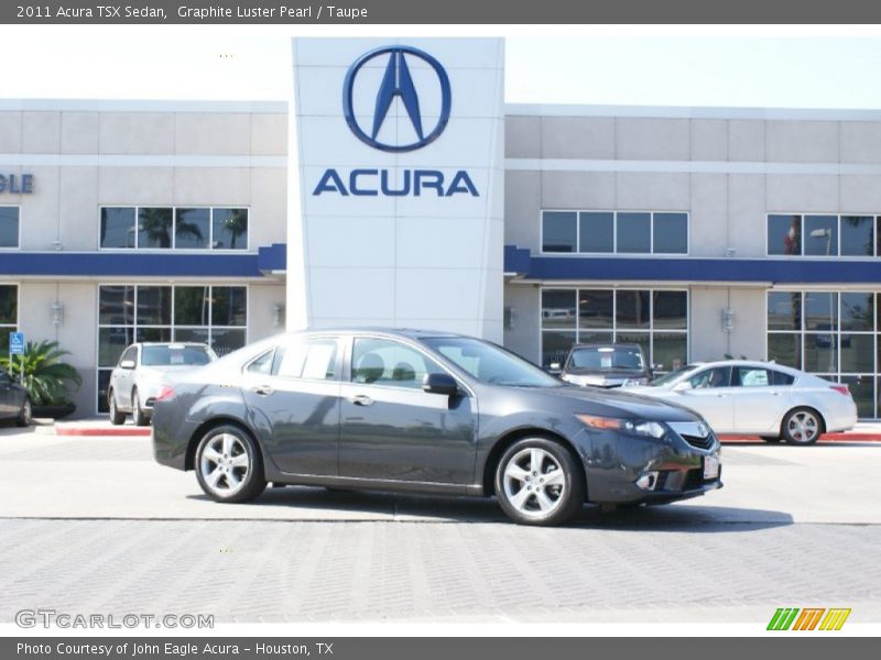 Graphite Luster Pearl / Taupe 2011 Acura TSX Sedan