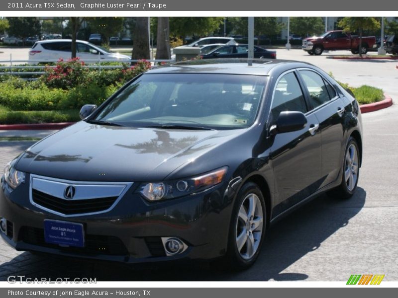 Graphite Luster Pearl / Taupe 2011 Acura TSX Sedan
