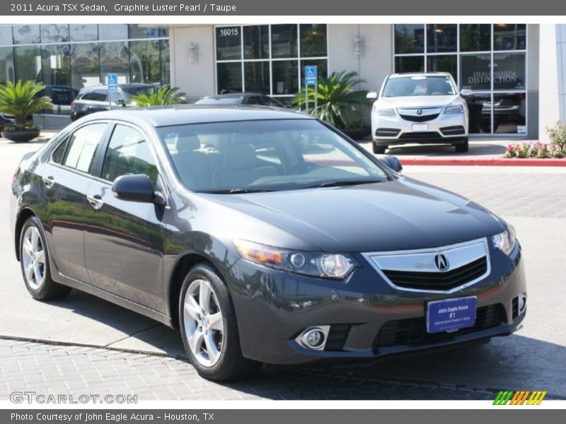 Graphite Luster Pearl / Taupe 2011 Acura TSX Sedan