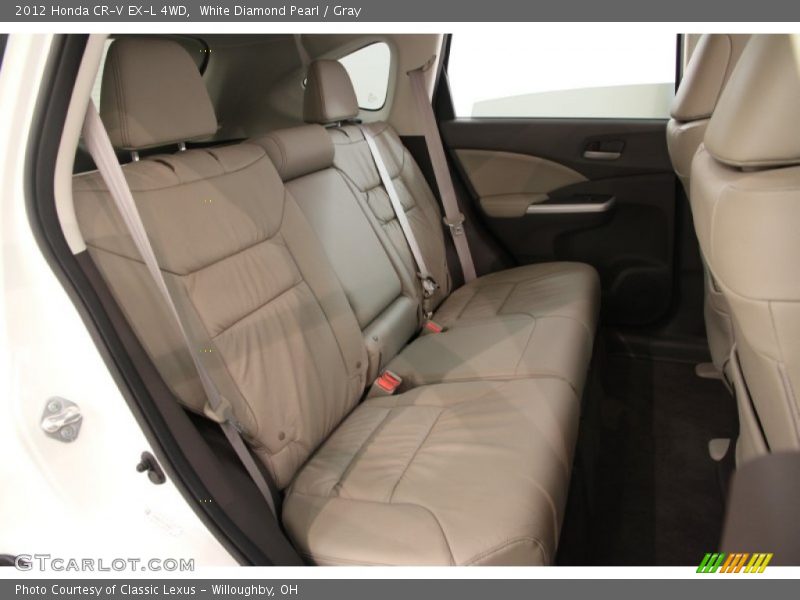 White Diamond Pearl / Gray 2012 Honda CR-V EX-L 4WD