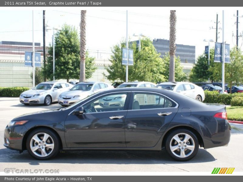 Graphite Luster Pearl / Taupe 2011 Acura TSX Sedan
