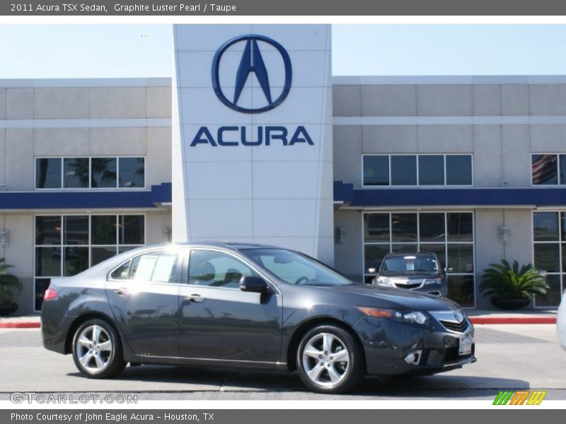 Graphite Luster Pearl / Taupe 2011 Acura TSX Sedan
