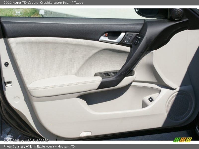 Graphite Luster Pearl / Taupe 2011 Acura TSX Sedan