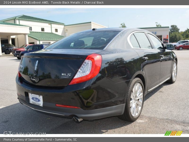 Tuxedo Black Metallic / Charcoal Black 2014 Lincoln MKS EcoBoost AWD