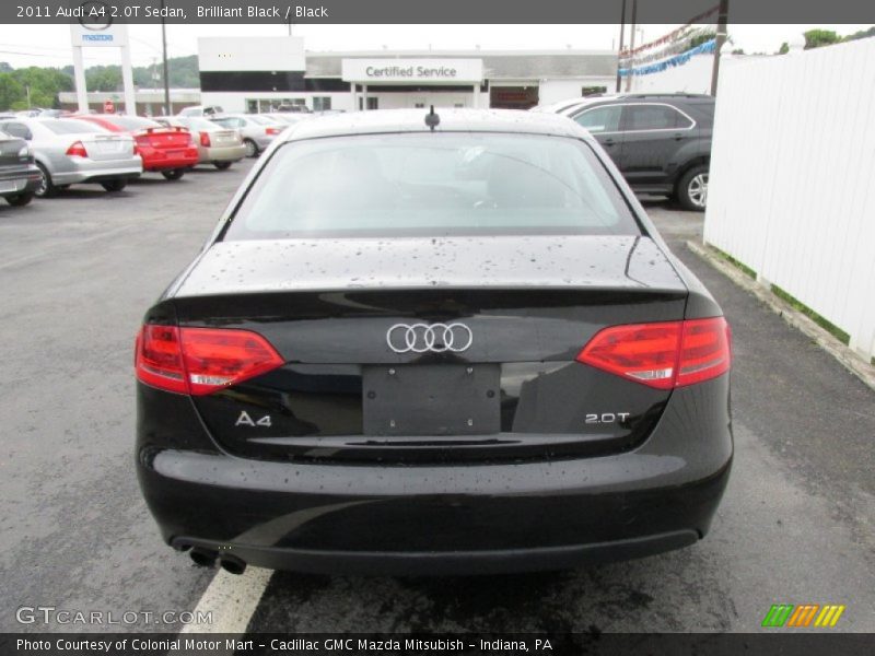 Brilliant Black / Black 2011 Audi A4 2.0T Sedan