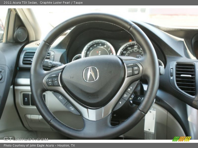 Graphite Luster Pearl / Taupe 2011 Acura TSX Sedan