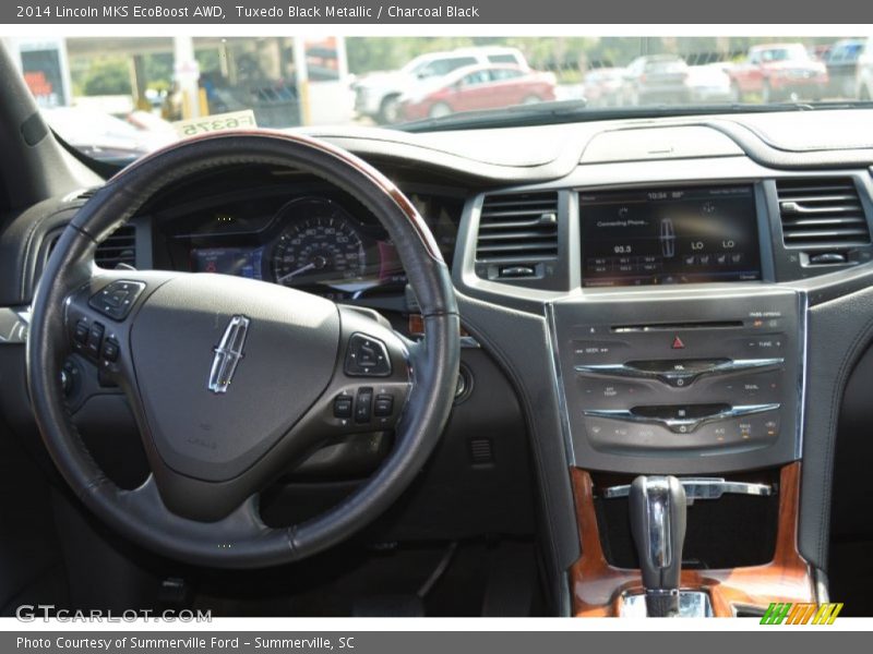 Tuxedo Black Metallic / Charcoal Black 2014 Lincoln MKS EcoBoost AWD