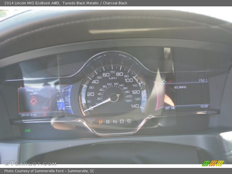 Tuxedo Black Metallic / Charcoal Black 2014 Lincoln MKS EcoBoost AWD