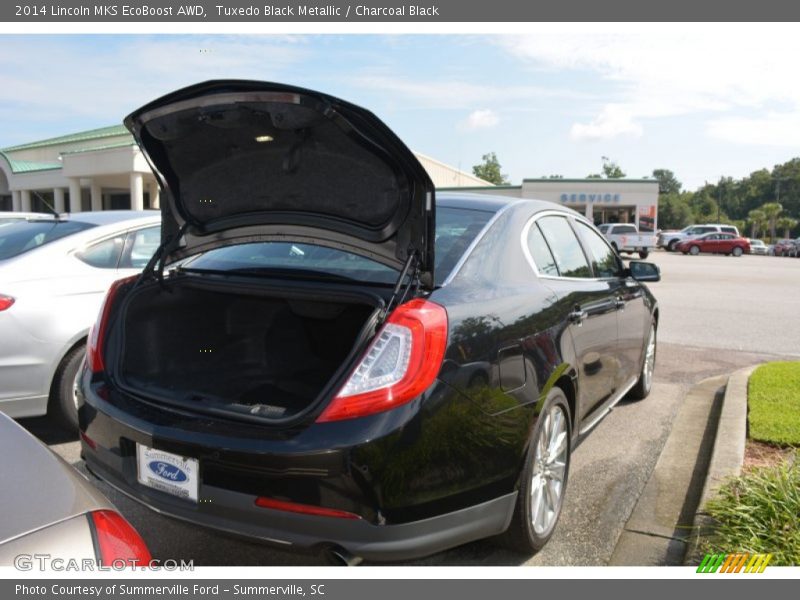 Tuxedo Black Metallic / Charcoal Black 2014 Lincoln MKS EcoBoost AWD