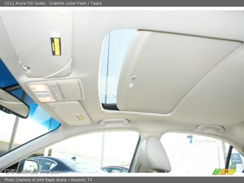 Graphite Luster Pearl / Taupe 2011 Acura TSX Sedan