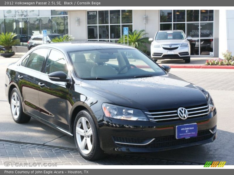 Black / Cornsilk Beige 2012 Volkswagen Passat 2.5L SE