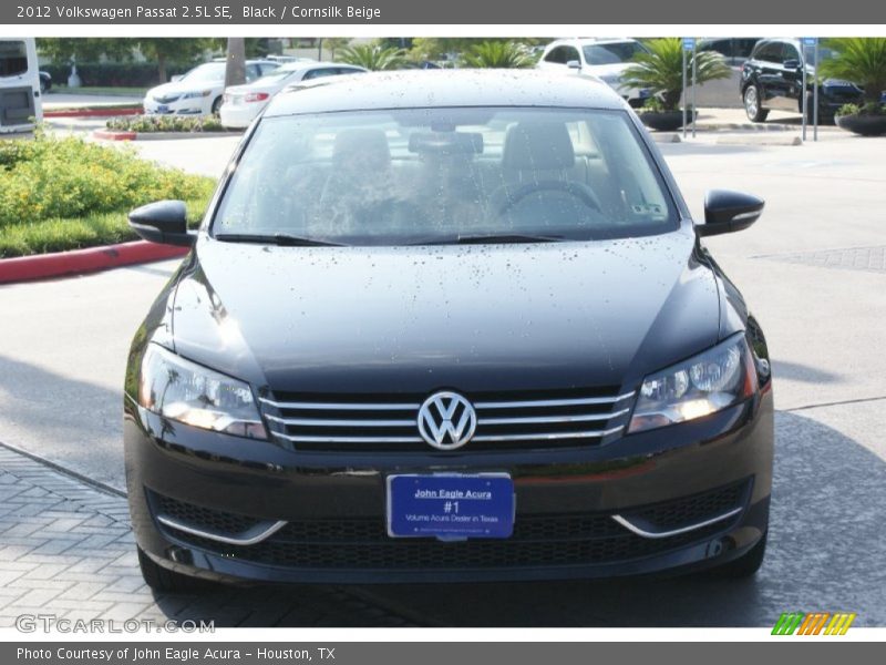 Black / Cornsilk Beige 2012 Volkswagen Passat 2.5L SE