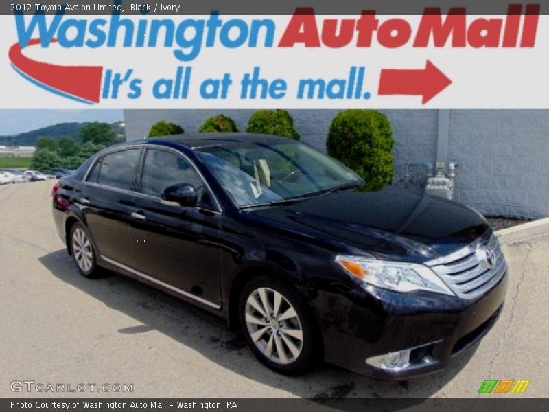 Black / Ivory 2012 Toyota Avalon Limited