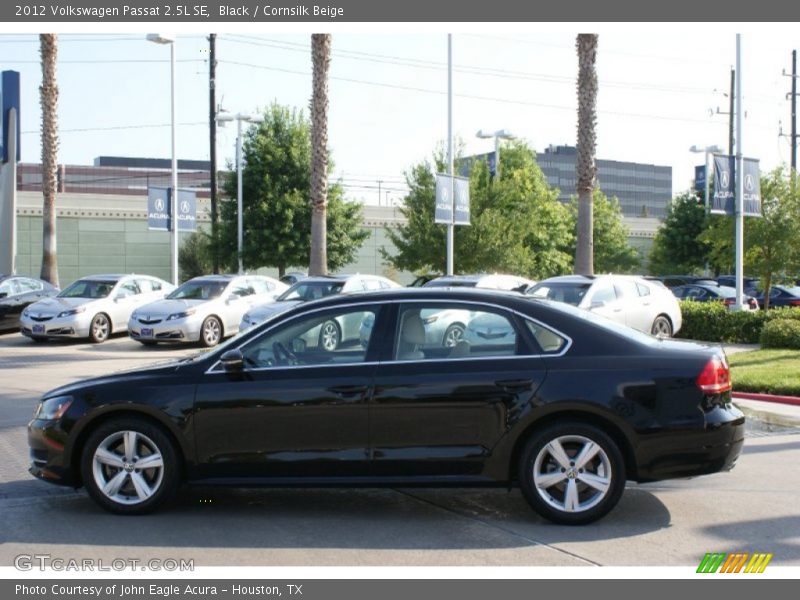 Black / Cornsilk Beige 2012 Volkswagen Passat 2.5L SE