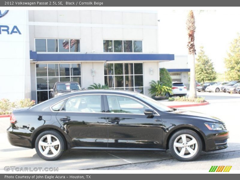 Black / Cornsilk Beige 2012 Volkswagen Passat 2.5L SE