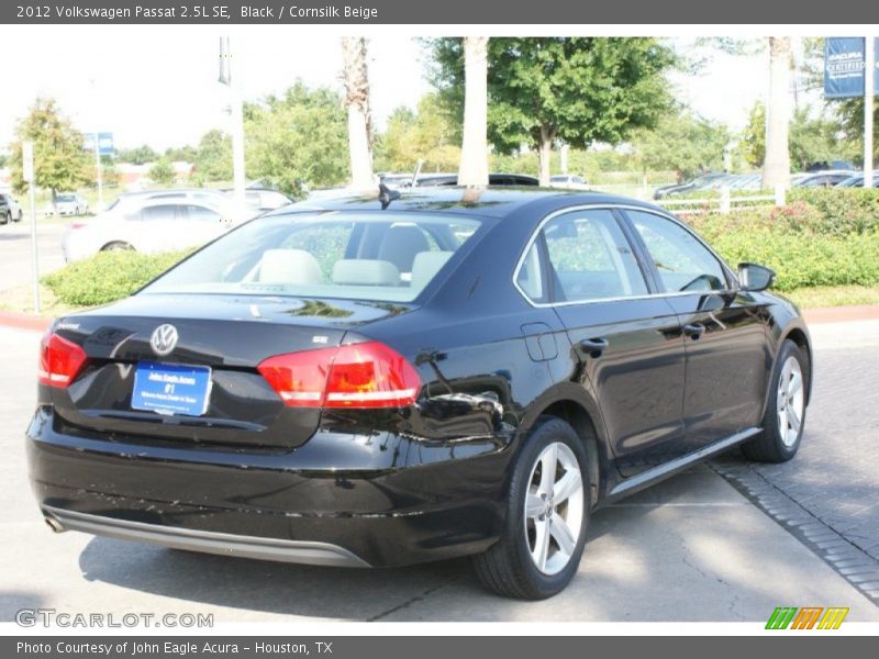 Black / Cornsilk Beige 2012 Volkswagen Passat 2.5L SE